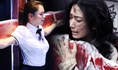 两人一身黑装走向停车场，李承铉还不时搂着戚薇的腰，上车后戚薇发现有记者偷拍，在车内朝着记者挥手一点也不避讳被片偷拍。